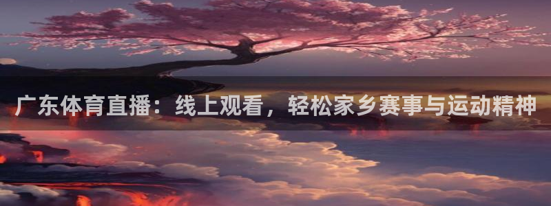 河豚体育在线观看直播：广东体育直播：线上观看，轻松家乡赛事与运动精神
